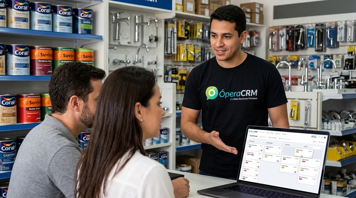 Implantação e orientação de uso em uma loja de materiais de construção