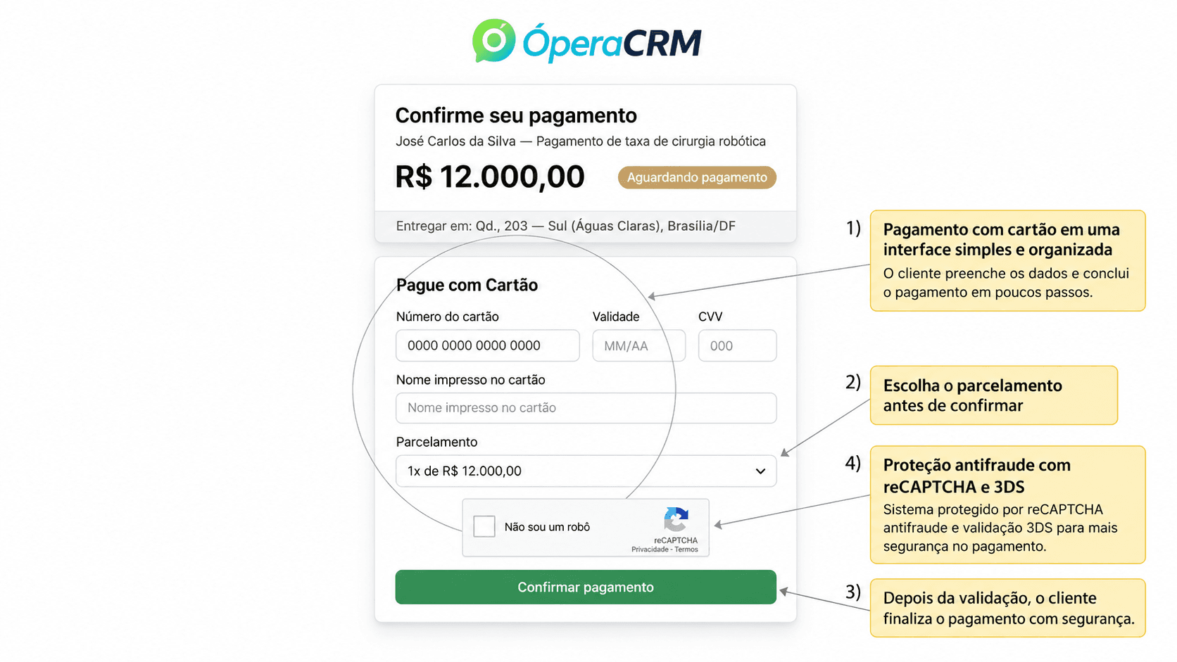 Pagamento com cartão
